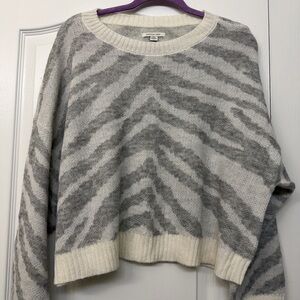 American Eagle Outfitters Zebra Pattern Sweater